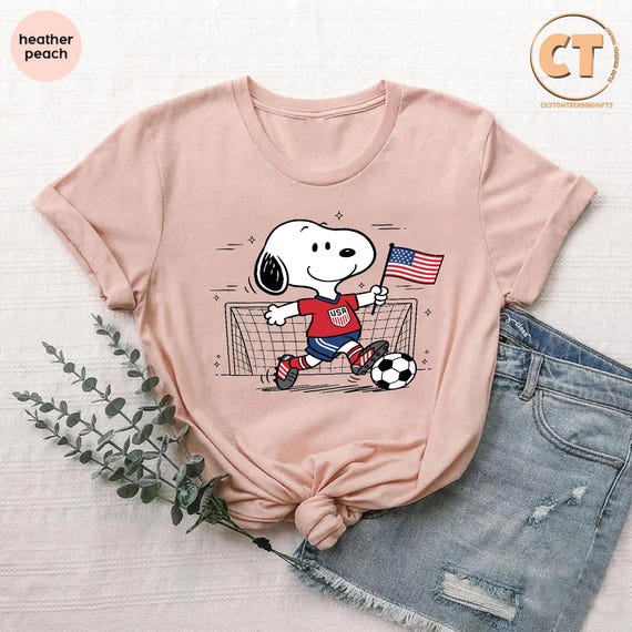 Kids USA Football Shirt, Toddler Soccer T-shirt, Cartoon Sports Style Tee