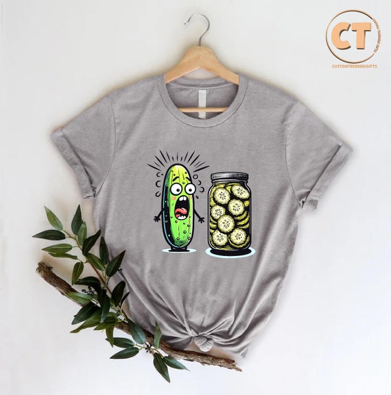 Pickle Tshirt, Pickle Canning Season Shirt, Pickle Lover Gift Shirt, Autumn Shirt, Fall Season Outfit, Vegan Gift Shirt, Gardening Shirt
