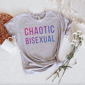 Bisexual Pride Shirt, Chaotic Bisexual Shirt, Funny LGBTQ Shirt, Bi Pride Tee, LGBT Proud Shirt, Sarcastic Pride Tshirt, Equality Shirt image 3