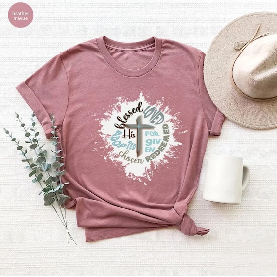 Blessed By Adoption Shirt Fun Cute Christianity Adopt Tee Blessed By Adoption Shirt Fun Cute Christianity Adopt Tee