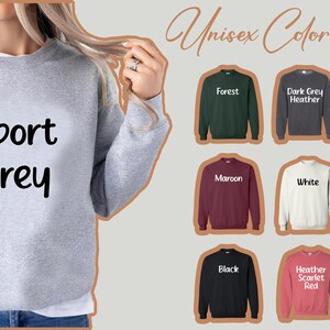 a woman wearing a sweatshirt with the words sport grey on it