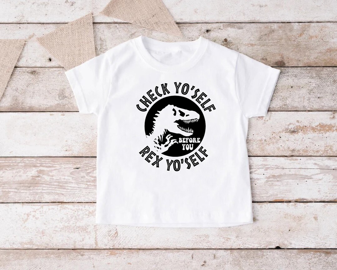 thumbnail interactive-video image 1 of Here Comes Trouble! T-Rex Dinosaur Jurassic Toddler Kids T-Shirt – 100% Cotton, Lime Green, Unisex, Sizes 4T XS S L 1 of 4