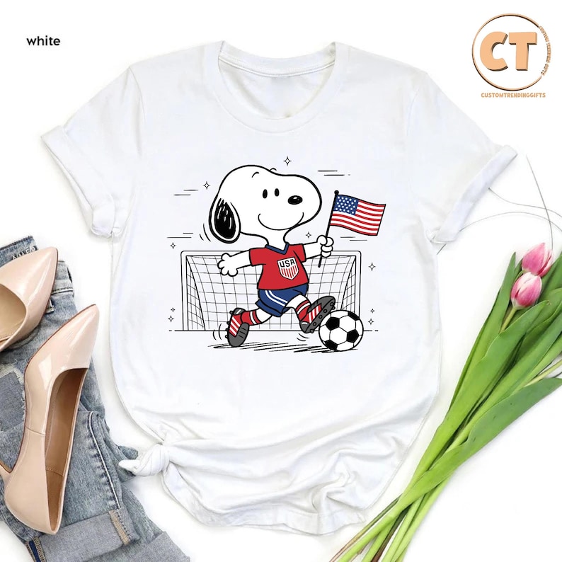 Kids USA Football Shirt, Toddler Soccer T-shirt, Cartoon Sports Style Tee bild 4