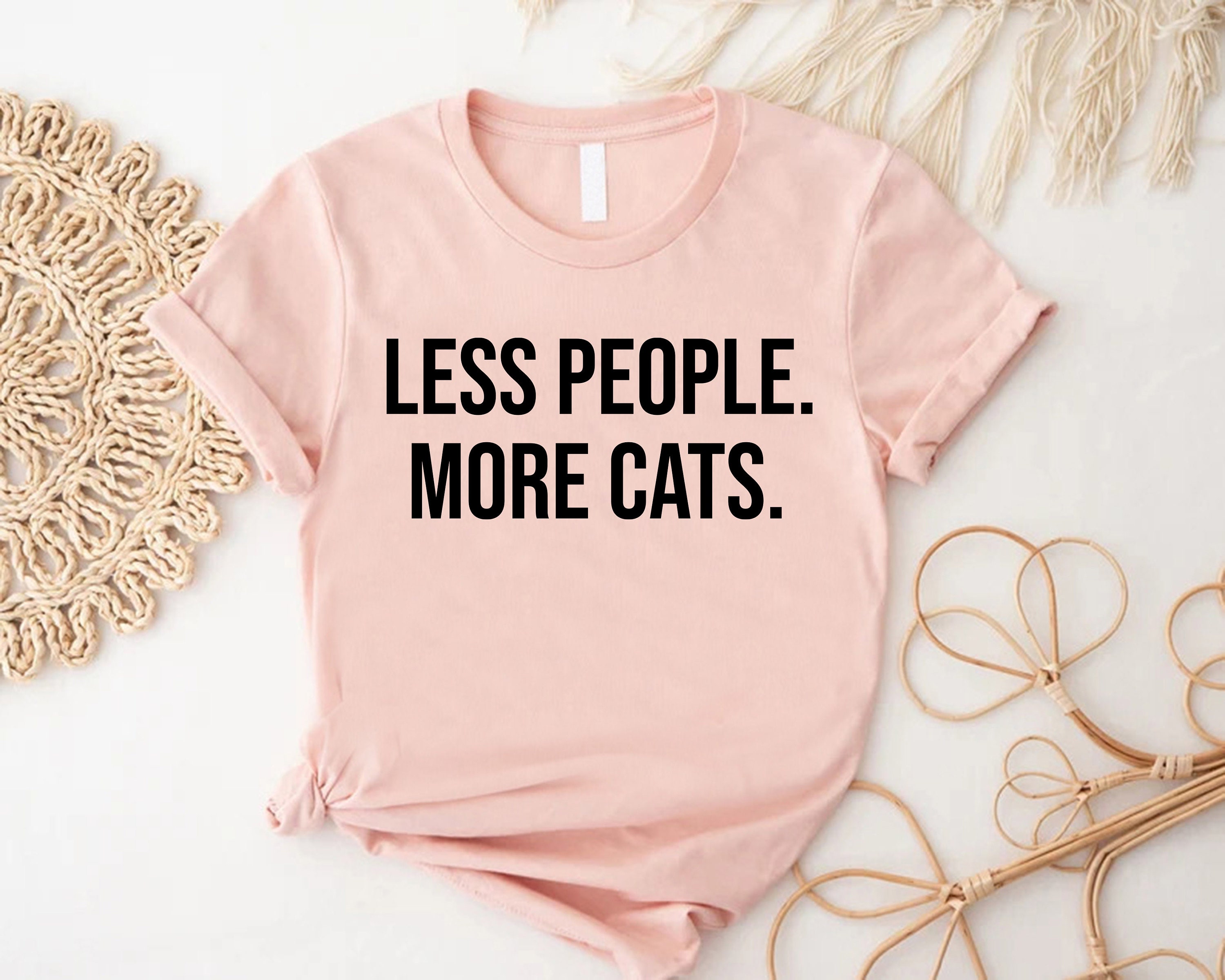 Less Meow Less People More Cats Shirt, Cat Dad Tshirt, Gift for Cat Owners, Meow ...