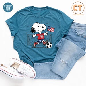 Kids USA Football Shirt, Toddler Soccer T-shirt, Cartoon Sports Style Tee bild 6