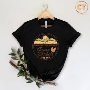 a black shirt with the words jesus's chicken on it