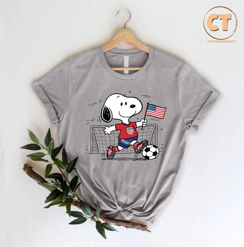 Kids USA Football Shirt, Toddler Soccer T-shirt, Cartoon Sports Style Tee bild 3