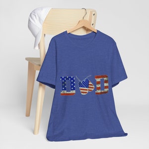 Patriotic DAD T-Shirt, Veteran Hoodie, Father&#39;s Day Sweatshirt, Military Dad Gift, American Flag Design, USA Pride Apparel, Gift for Veteran