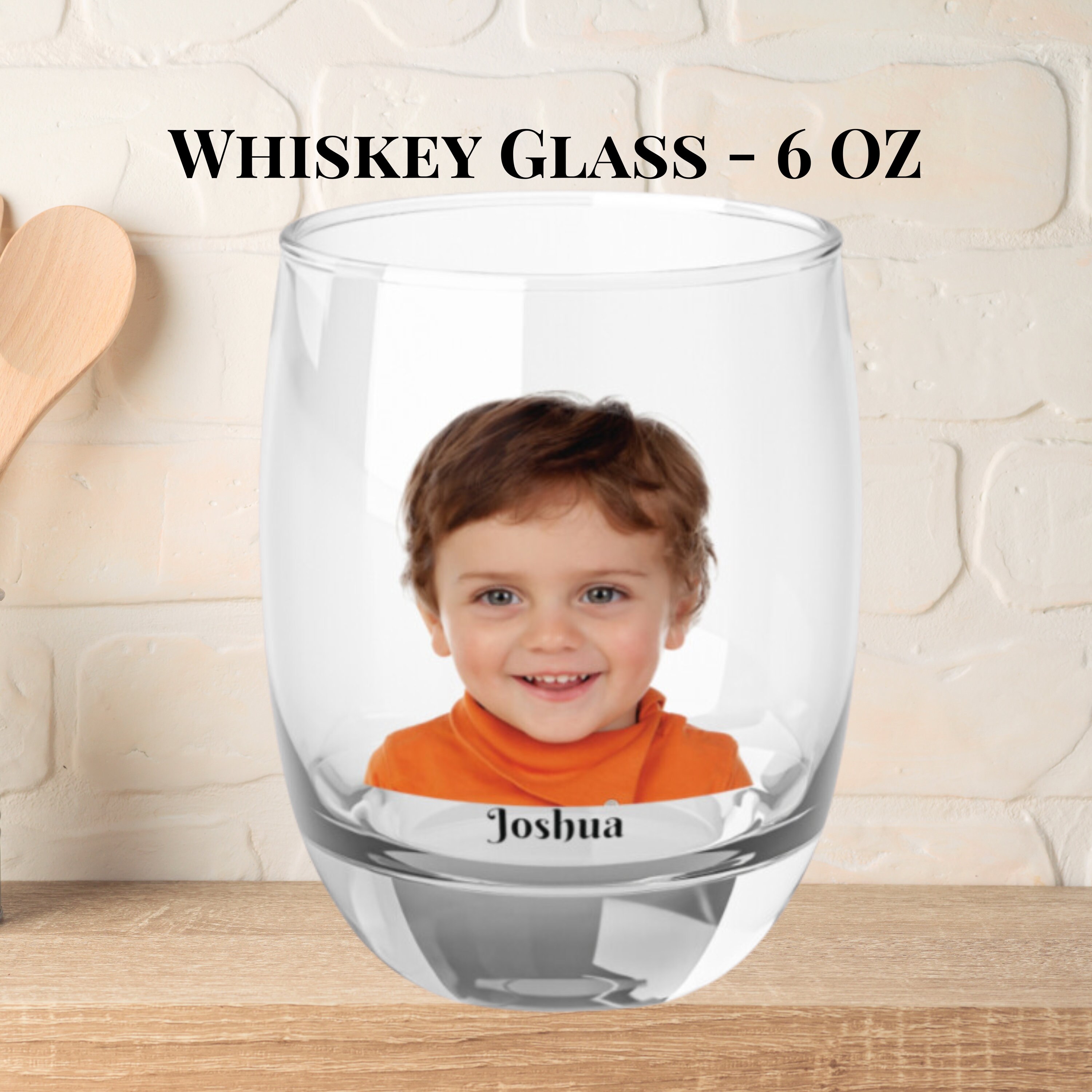 CUSTOM Glass Alcohol Picture Beer Mug, PERSONALIZED Shot Glass, Custom