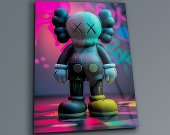 【楽天最安値に挑戦】 Art Wall Figure Kaws , Art Wall Kaws Colorful , Wall Kaws 絵画