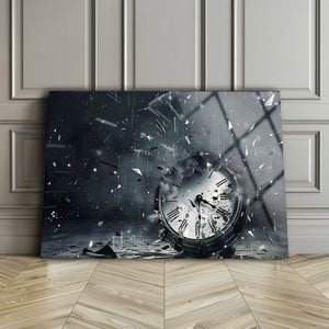 Art mural abstrait , Impression artistique sur verre trempé , Haute qualité , Décoration d&#39;intérieur , Art mural de bureau , Art mural de salon , Cadeau de pendaison de crémaillère