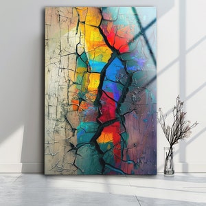 Abstract Wall Art ,  Colorful Wall Art , Tempered Glass Wall Art , Glass Printing , Home Decor , Wall Hanging , Office Wall Art , Glassware