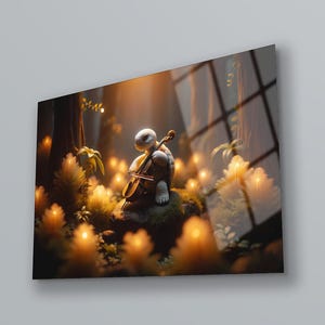 Forest Wall Art , Turtle Wall Decor , Tempered Glass Art , Glass Printing , Nature Inspired , Living Room Wall Decor , Housewarming Gift