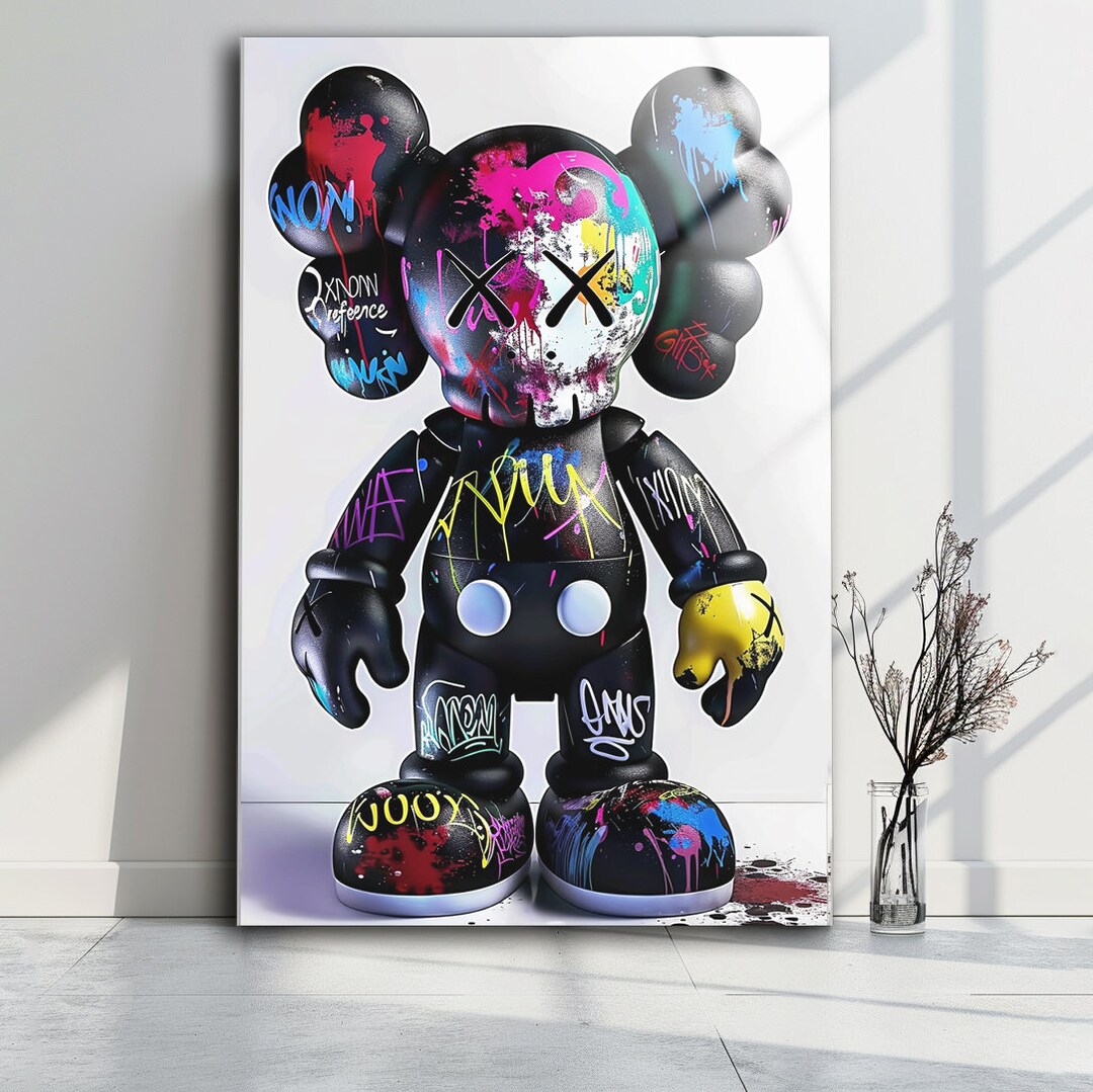 【格安saleスタート】 Colorful Kaws Wall Art , Kaws Figure Wall Art , Kaws Wall アート・デザイン・音楽