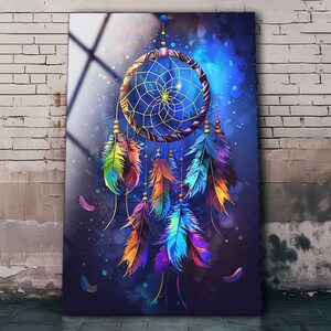 Abstract Wall Art , Vivid Colors , Tempered Glass Wall Art , Glass Print , High Quality , Modern Wall Art , Wall Hanging , Birthday Gift