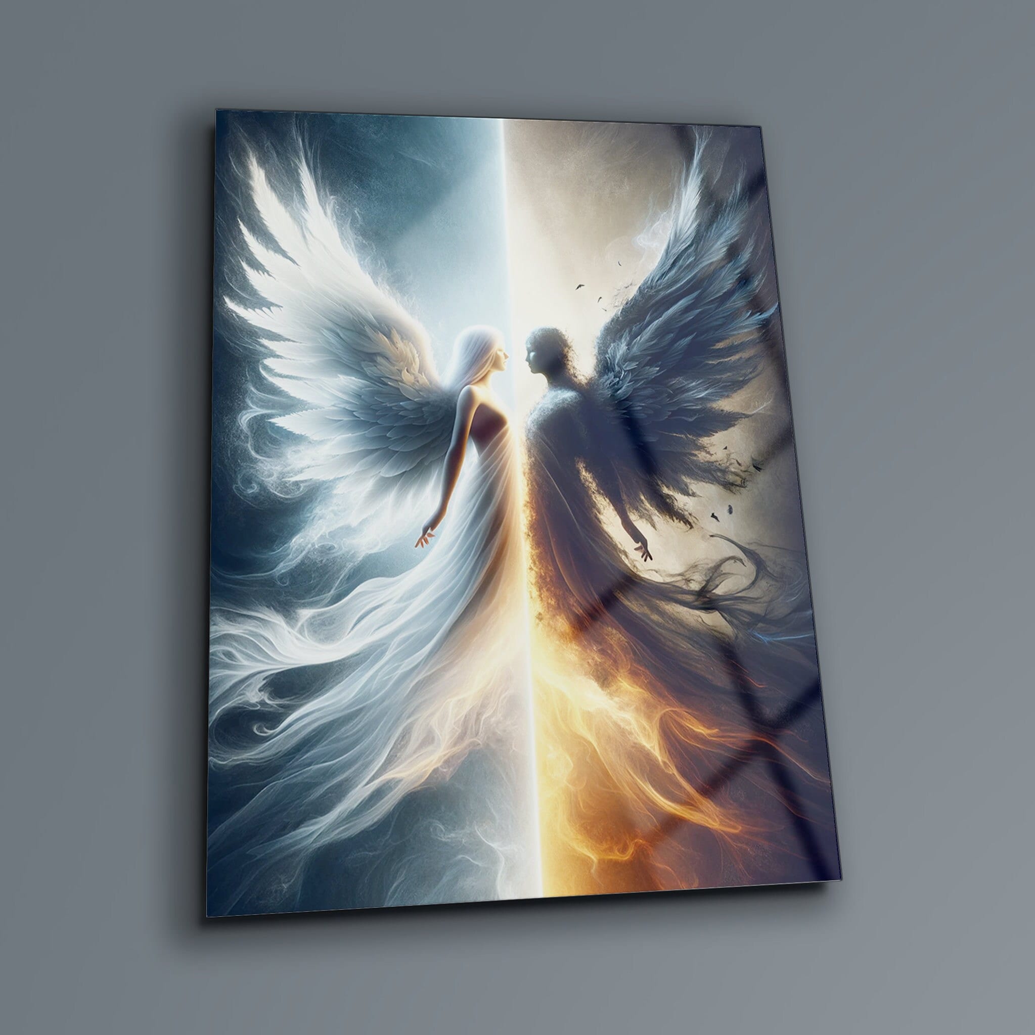 Devil angel painting - Etsy 日本