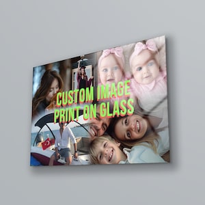 Personalized Tempered Glass Photo Print: Custom Wall Art Decor