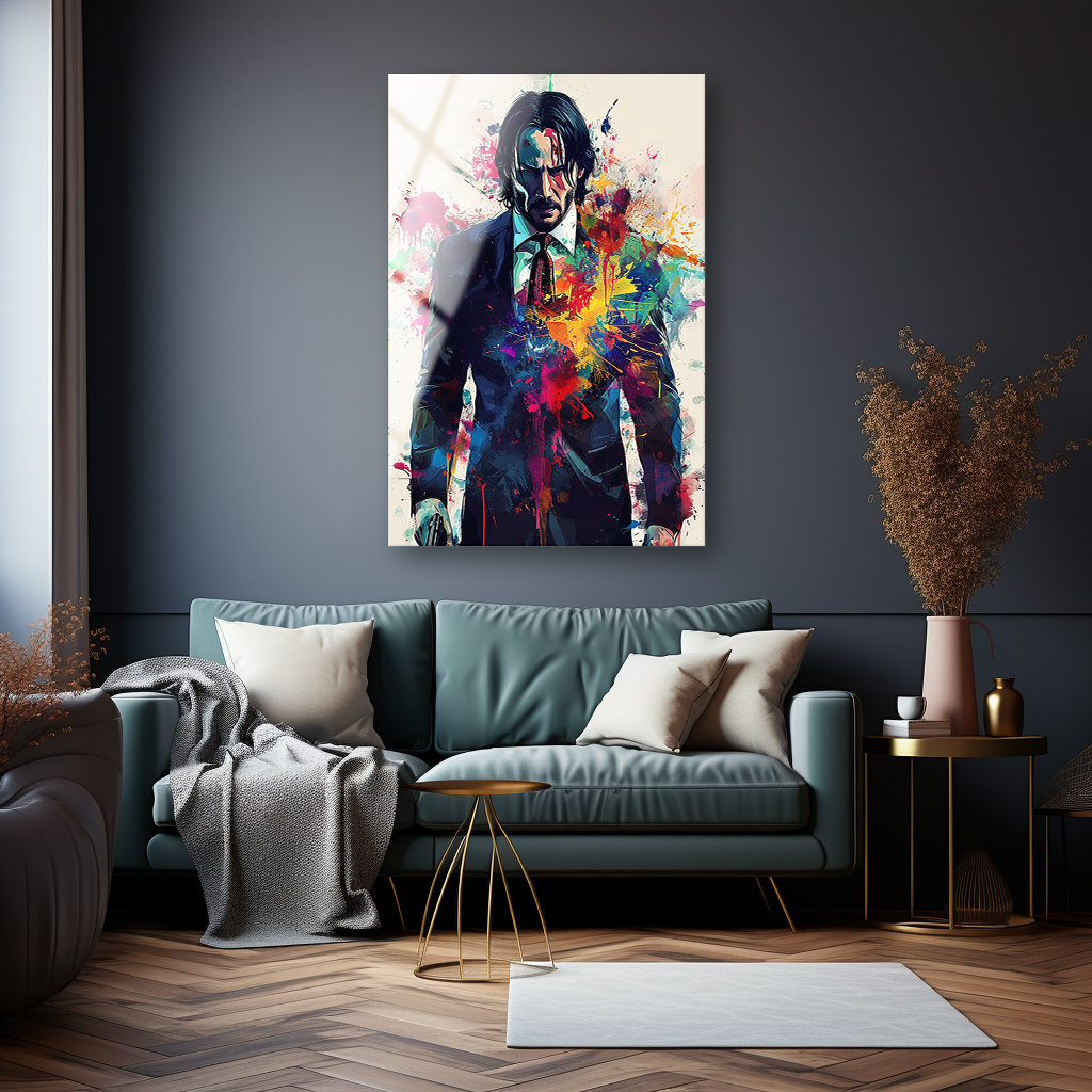 John Wick Wall Art , Tempered