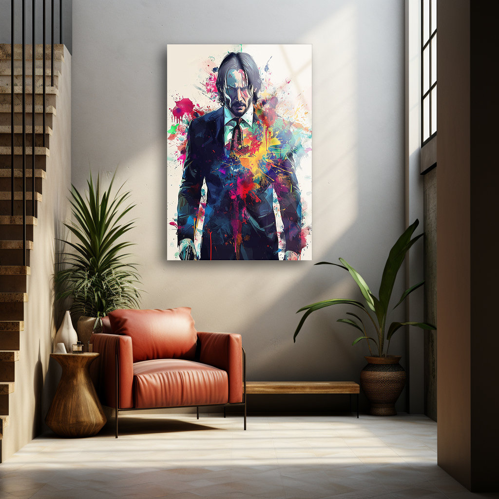 John Wick Wall Art , Tempered