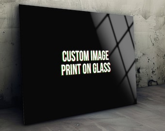 Custom Tempered Glass Print: Personalized Modern Wall Art