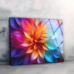 Colorful Wall Art , Vivid Colors , Abstract Wall Art , High Quality , Aesthetic Wall Art , Wall Hanging , Glass Printing , Housewarming Gift