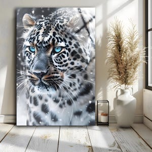 Tiger Tempered Glass Wall Art: Modern Animal Decor