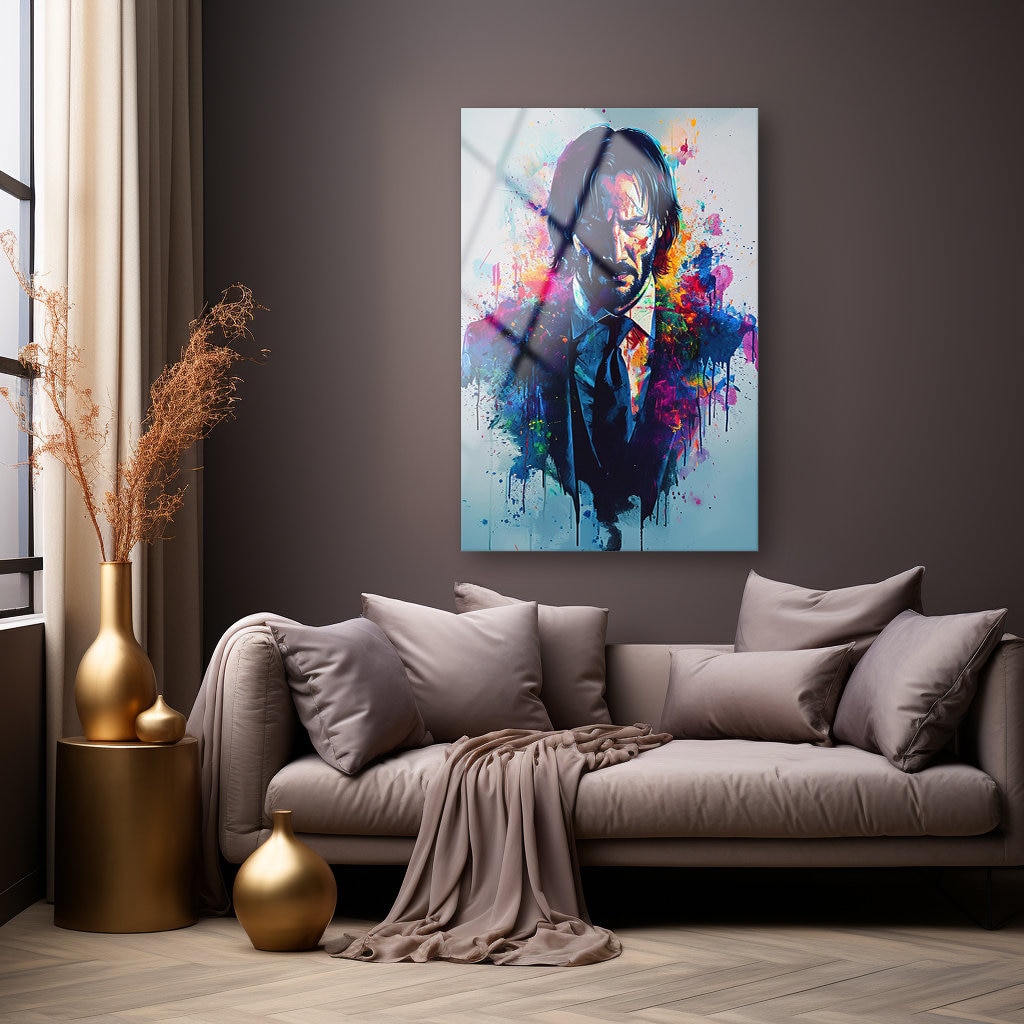 John Wick Wall Art , Tempered
