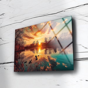 Nature Wall Art , Landscape Wall Art , Tempered Glass Wall Art , Glass Printing , Home Wall Decor , Living Room Decor , Office Wall Decor
