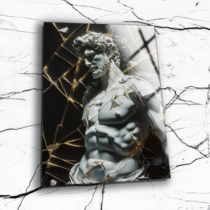 Arte de pared de escultura abstracta, escultura de pared, arte de pared moderno, arte de pared de vidrio templado, impresión de vidrio, decoración del hogar, decoración de pared de oficina