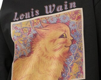 T-shirt Chat Psychédélique Louis Wain - Design Artistique - Neuf Avec étiquette