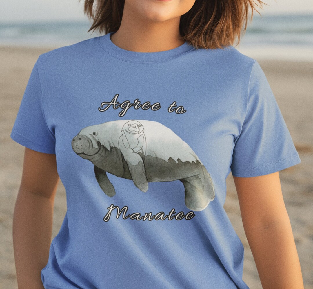 Manatee, Manatee Shirt, Ocean Animal Shirt, Coconut Girl, Protect the