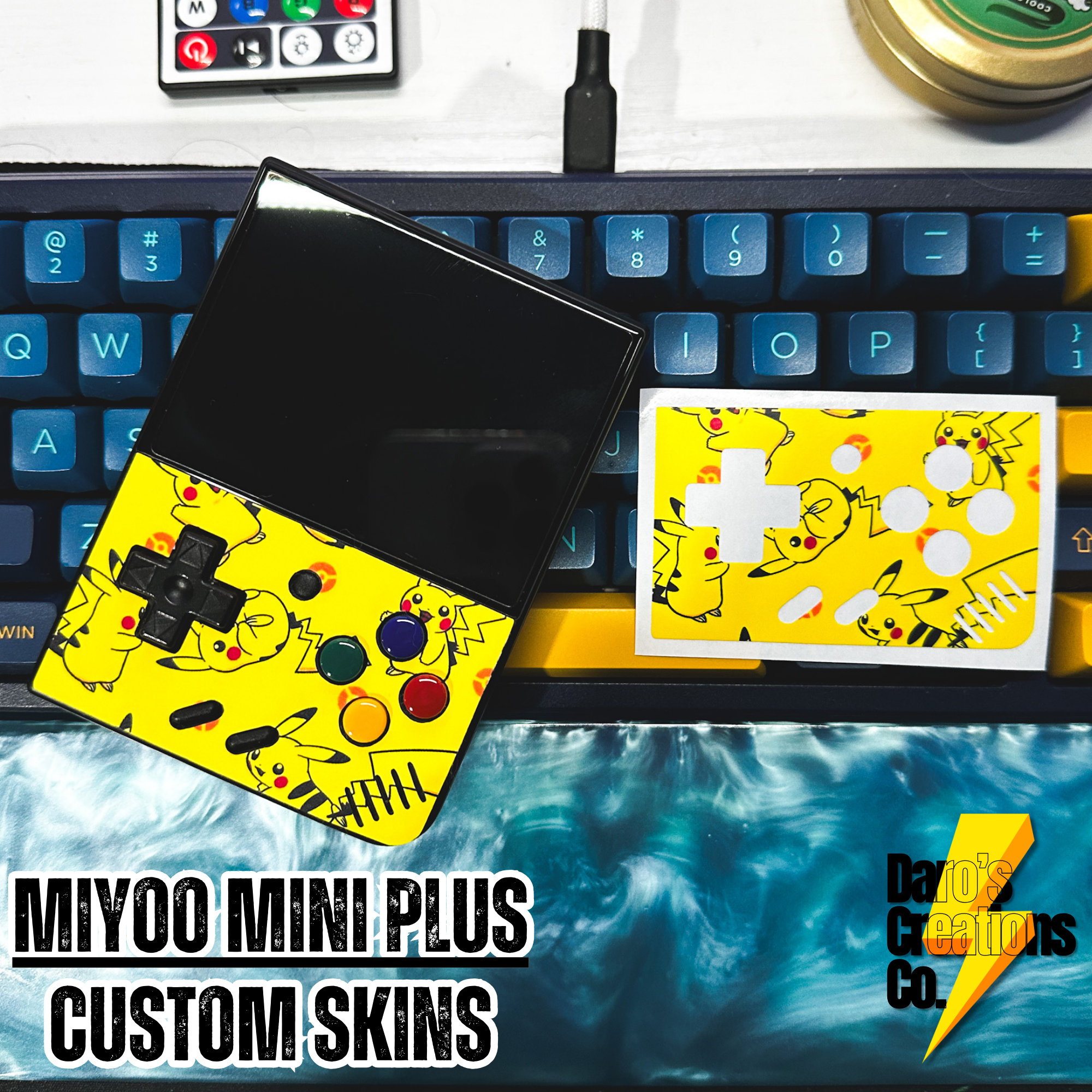 Miyoo Mini Plus Custom Skin pokemon Pattern Theme - Etsy