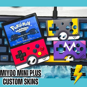Thème personnalisé « Poke Ball » Miyoo Mini Plus & Miyoo Mini avec protection en stratifié et 1 carte Pokémon gratuite