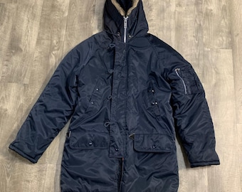Vintage 70s N3-B Style Parka Jacket YOUTH XL, Adult XS Original