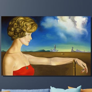 Salvador Dali Canvas,Salvador Dali Poster,Gift Of Love,Ready to Hang Canvas,Surrealistic Wall Art Print,Salvador Dali Print Art,Home Decor