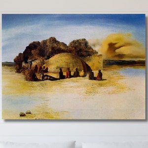 Salvador Dali Canvas Salvador Dali Poster Ready to Hang Canvas Surrealistic Printing Art Salvador Dali Paint Art Gift Of Home Decor Wall Art