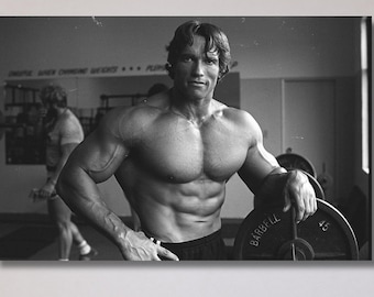 Arnold Schwarzenegger Poster Print Art,Arnold Schwarzenegger Canvas Poster Art,Gym Motivation Canvas Print Art,Fitness Room Decor Print Art