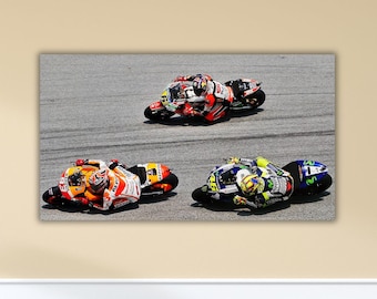 ケビン シュワンツ キャンバス プリント、Moto GP 装飾、Moto
