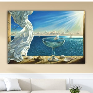 Vladimir Kush Safe Harbor Print Vladimir Kush Wall Art Vladimir Kush Landscape Canvas Surreal Paint Vladimir Kush Poster Gift Of Home Decor