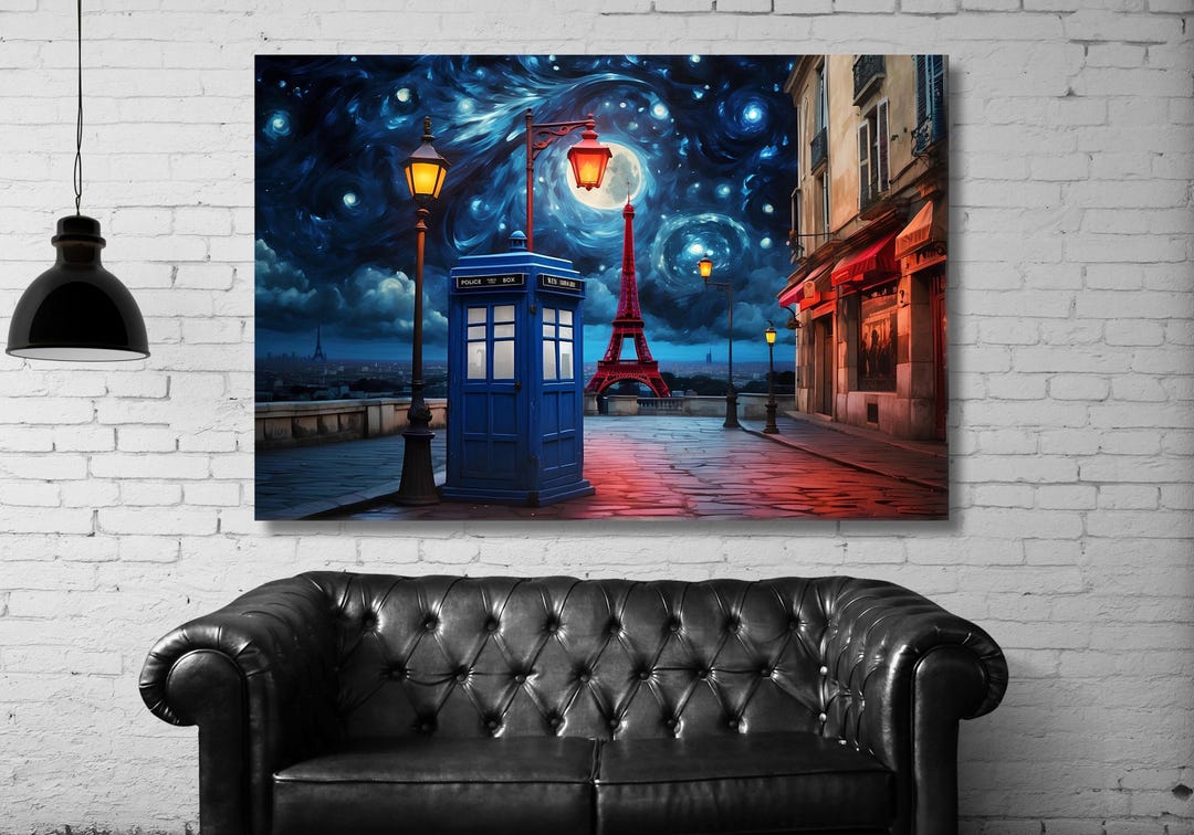 Doctor Who Tardis Box Paris Wall Art Gift,doctor Who Tardis Canvas ...