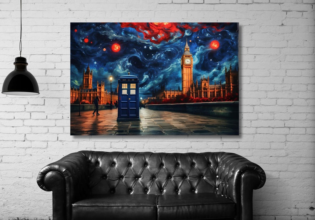Doctor Who London Wall Art Gift,doctor Who Tardis Canvas Print Art ...