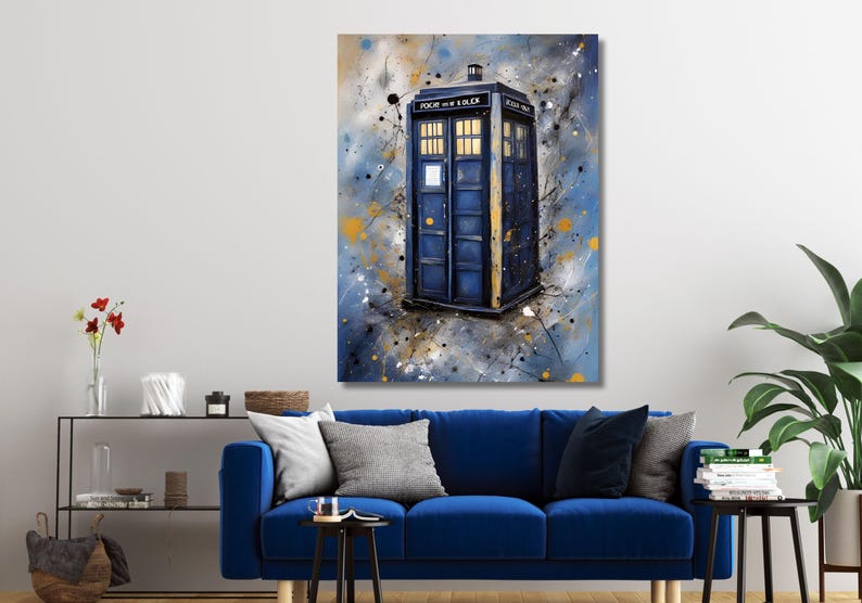 Doctor Who London Wall Art Gift,doctor Who Tardis Canvas Print Art ...