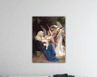 ウィリアム・アドルフ・ブグロー：少女の頭部（1890年）キャンバス