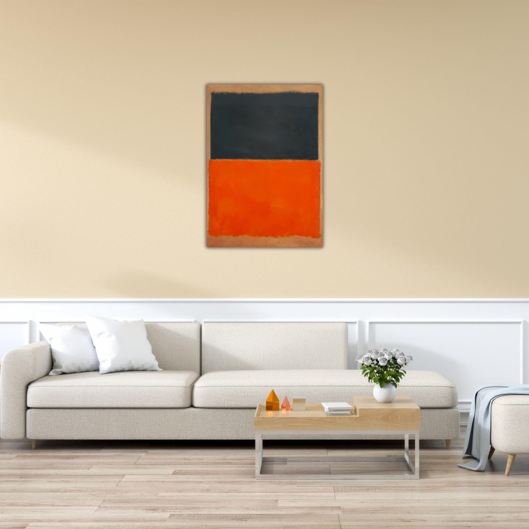 Mark Rothko Green/red Mark Rothko Green and Tangerine on Red Wall Art Mark Rothko Poster Mark ...
