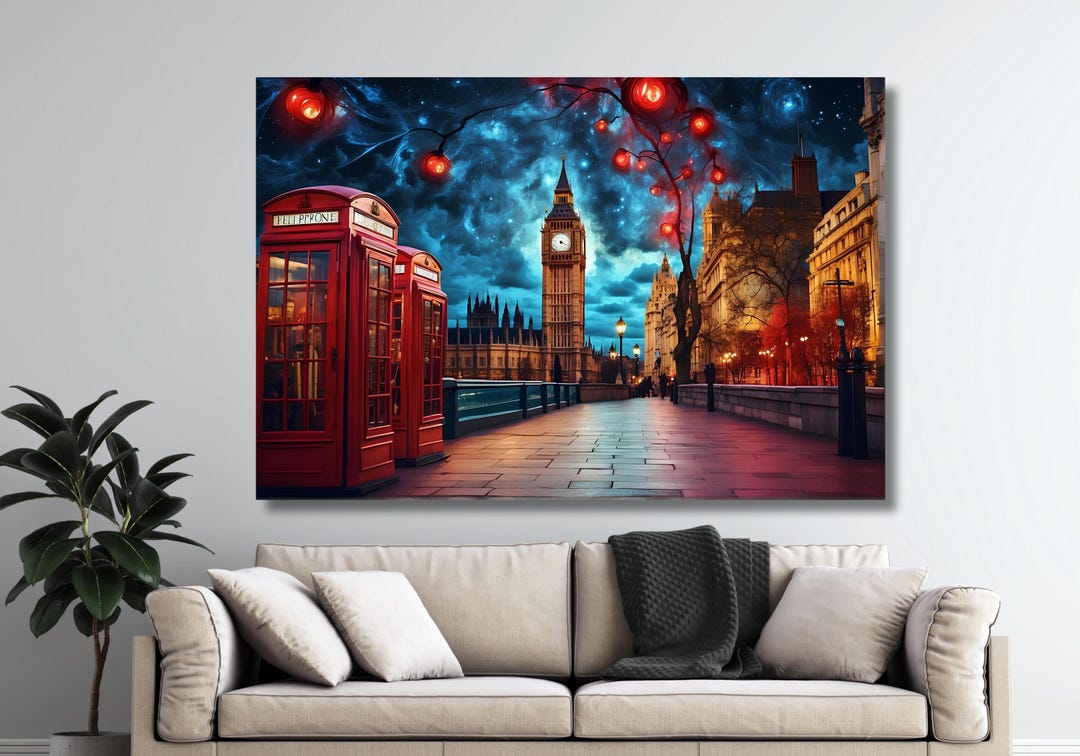Doctor Who London Wall Art Doctor Who Tardis Canvas Office Decor Paint ...