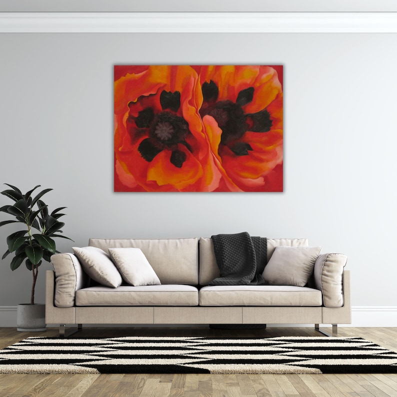 Georgia O'keeffe Oriental Poppies Canvas O'keeffe Poster O'keeffe Wall ...