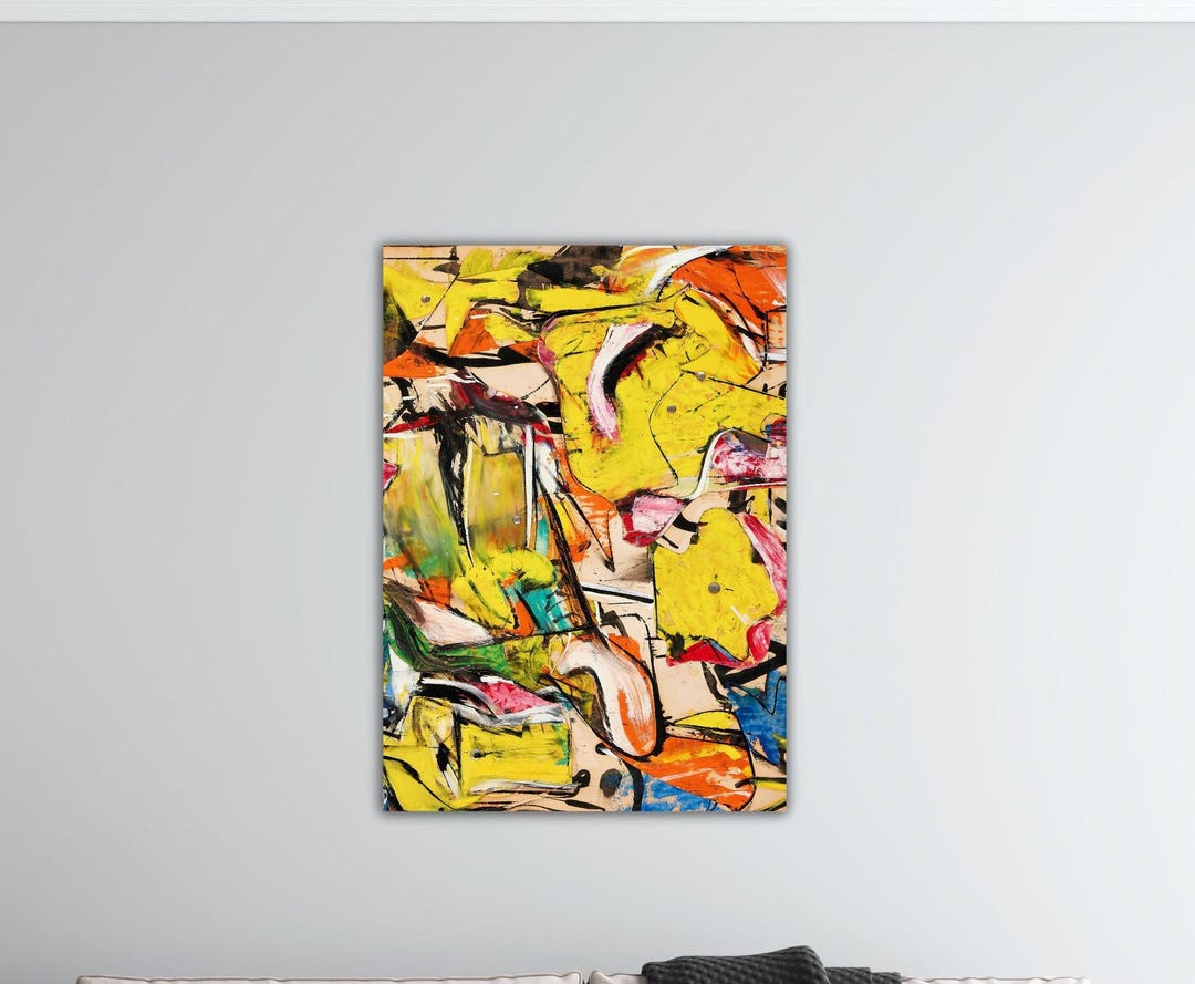 Willem De Kooning Interchange 1955 Canvas Willem De Kooning Wall Art ...