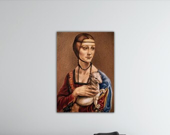 レオナルド・ダ・ヴィンチ - 美しいフェロニエール (1490) - 古典絵画