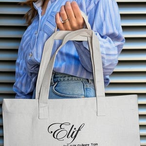Custom Embroidered Canvas Tote Bag – Personalized Embroidery Boat Tote – Monogrammed Gift for Her –Preppy Custom Beach Bag,Personalized Gift