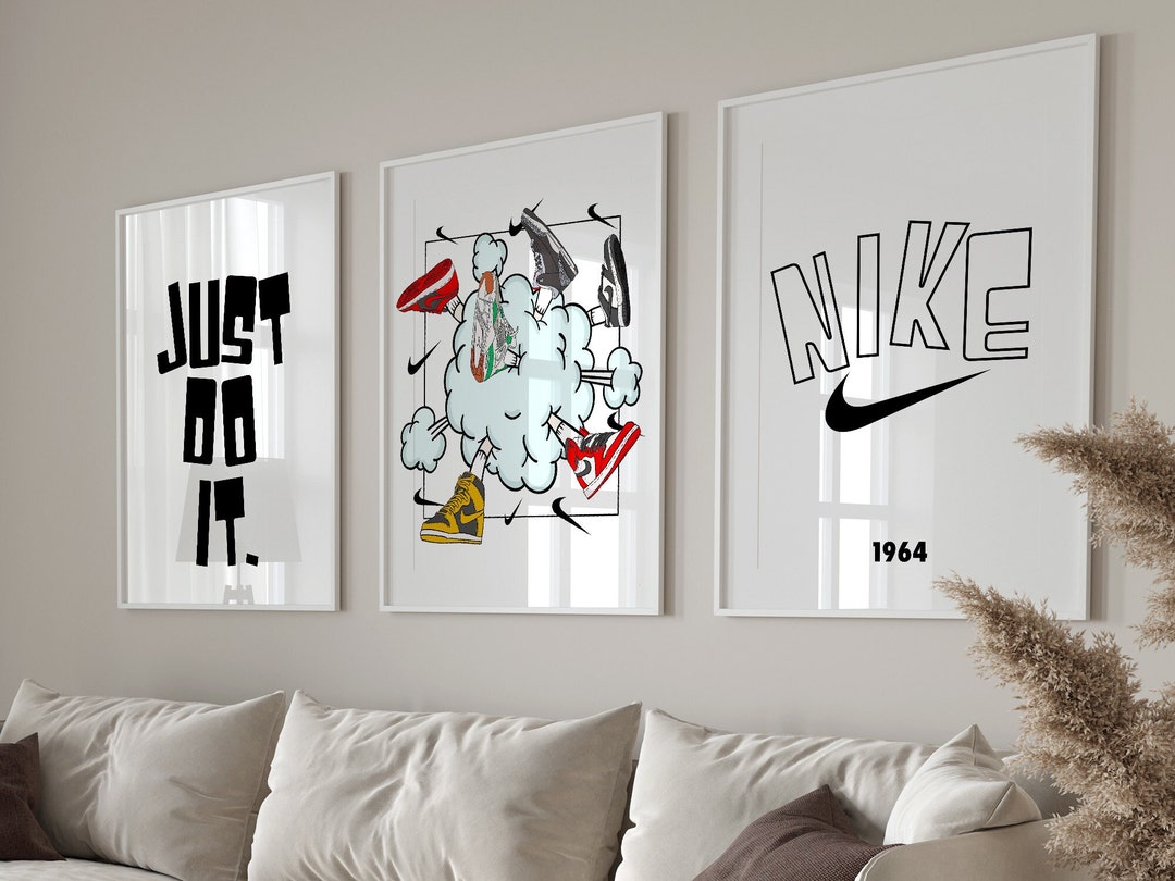 Hypebeast Wall Art-set of 3 Sneakers Poster-sneaker Art-3 Piece Wall ...